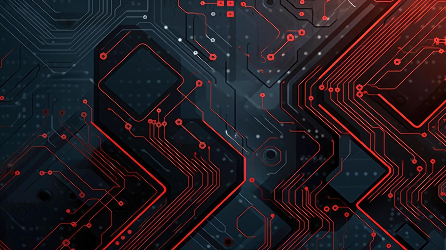 Close-up of circuit board. Electronic computer hardware technology. Motherboard digital chip. blurred concept, Generative AI illustration photo