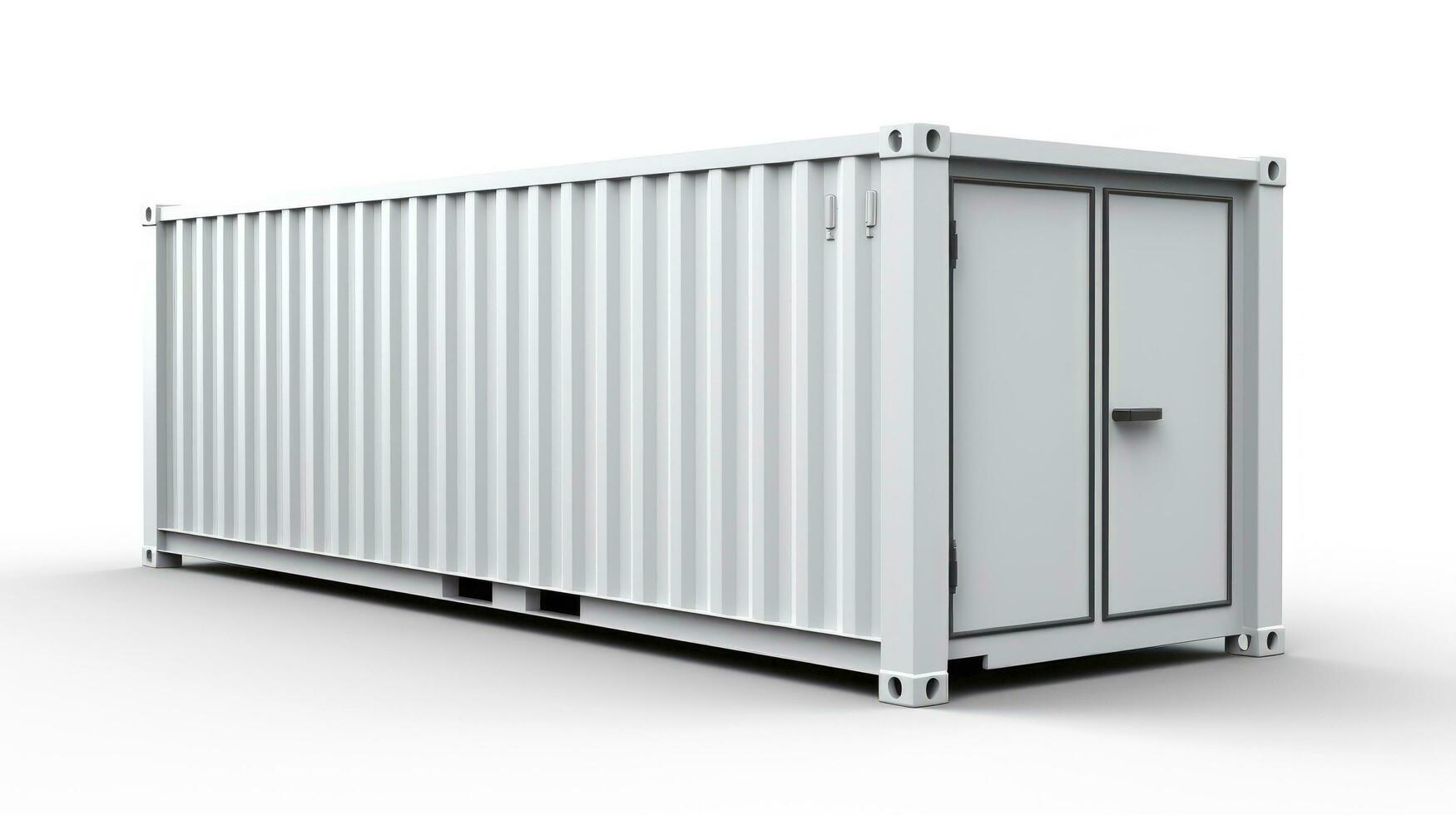 Mobile office buildings or container site office for construction site. Shipping container. Portable house and office cabins,Generative AI illustration photo