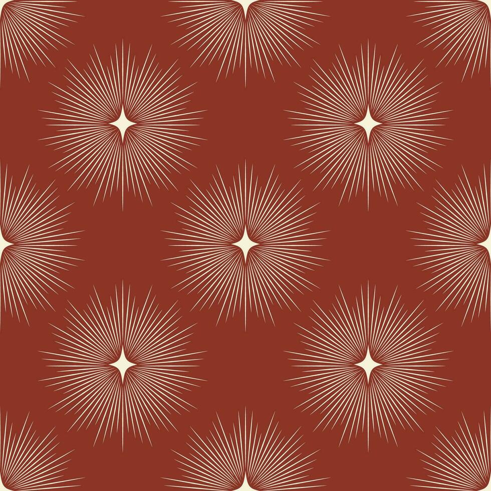 Retro seamless pattern with silver colored star illustration vector