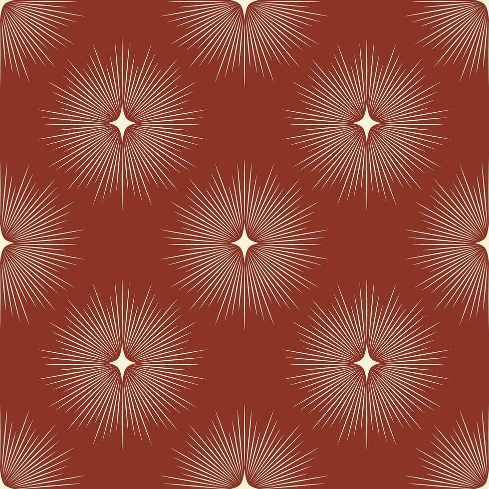 Retro seamless pattern with silver colored star illustration vector