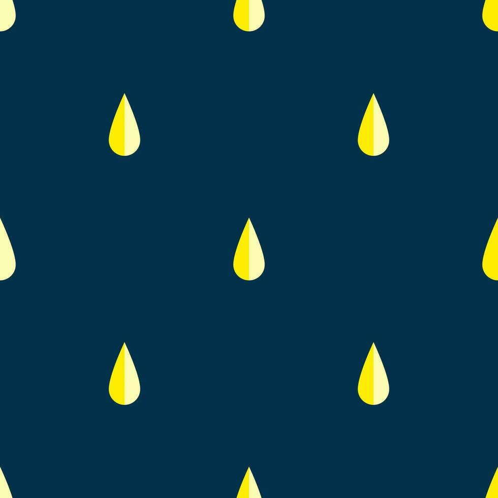 Yellow rain drop with dark blue background vector