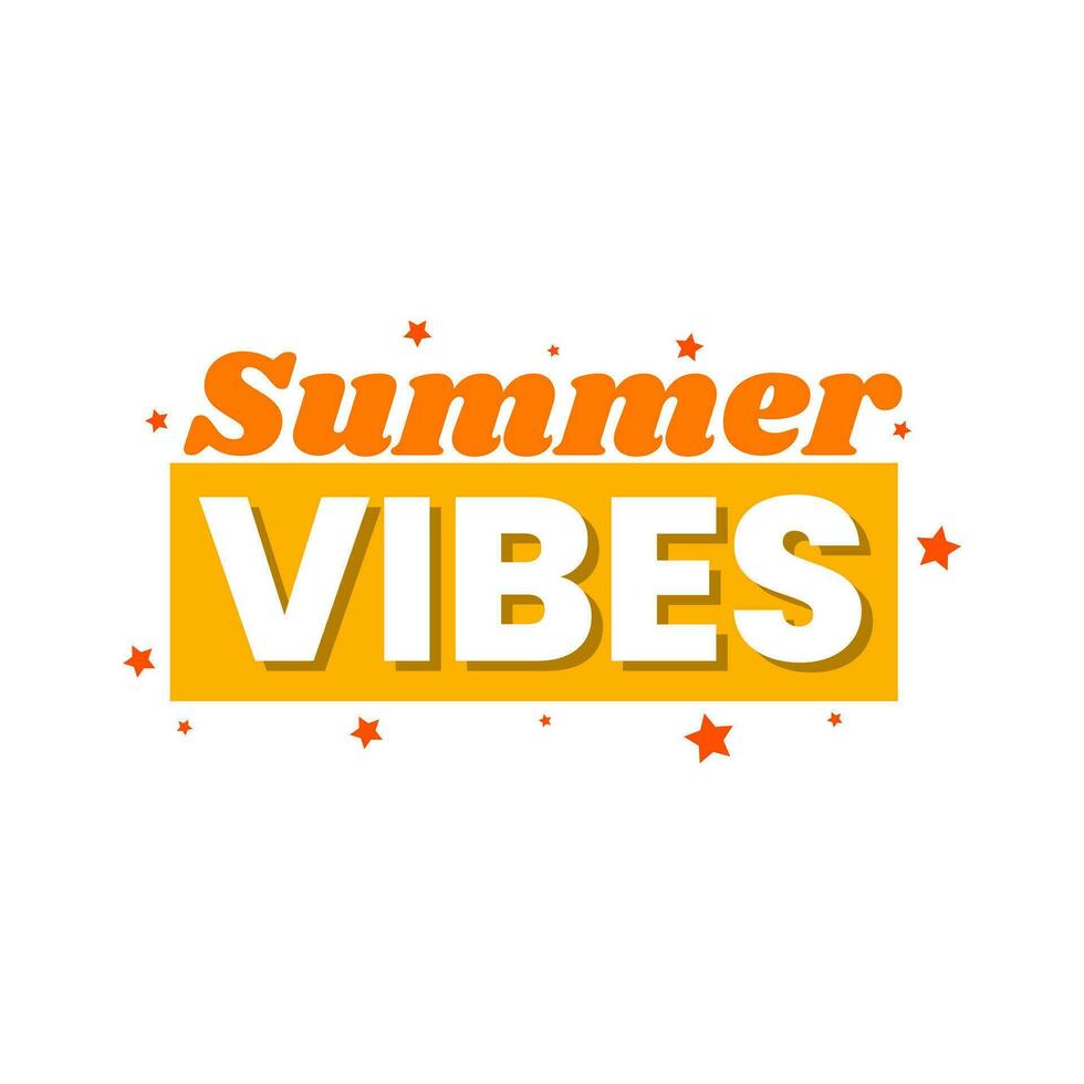 Summer vibes feeling season banner template design vector