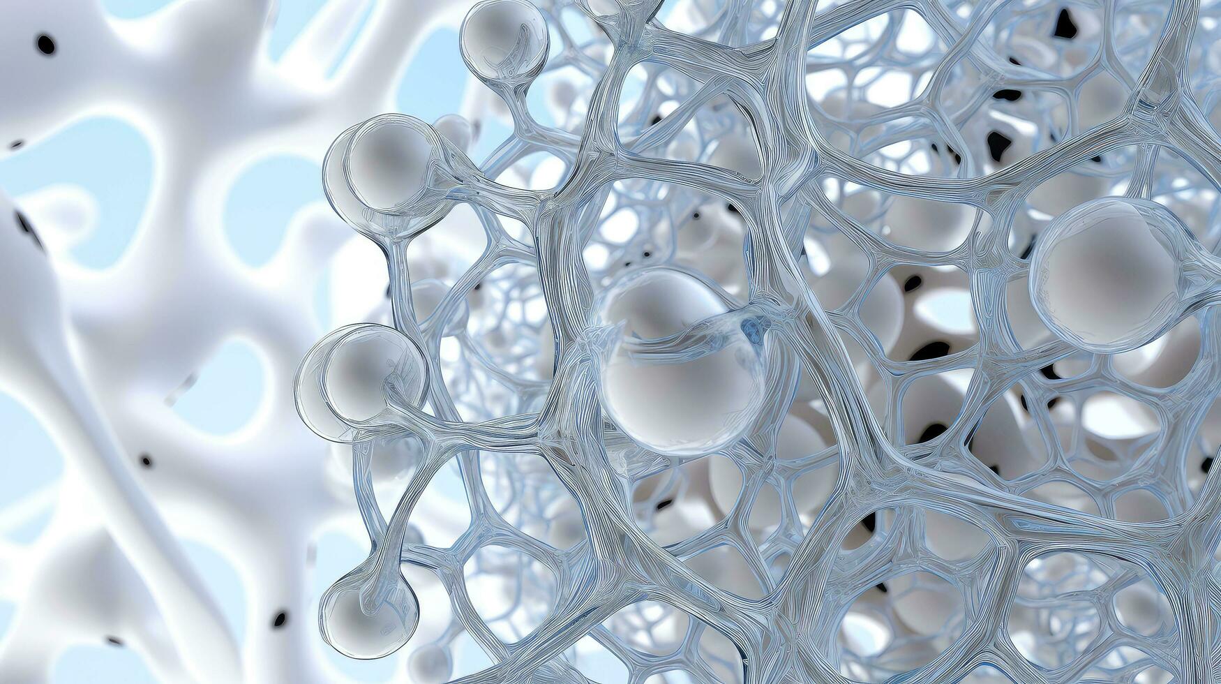 Medical studies of molecular structures. Science in the service of human. Technologies of the future in our life. molecule of medicine model, Generative AI illustration photo