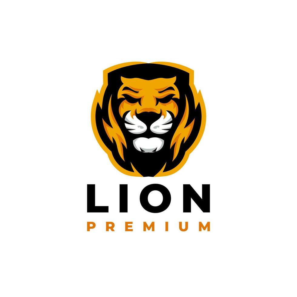 lion king star luxury logo premium gold vector design