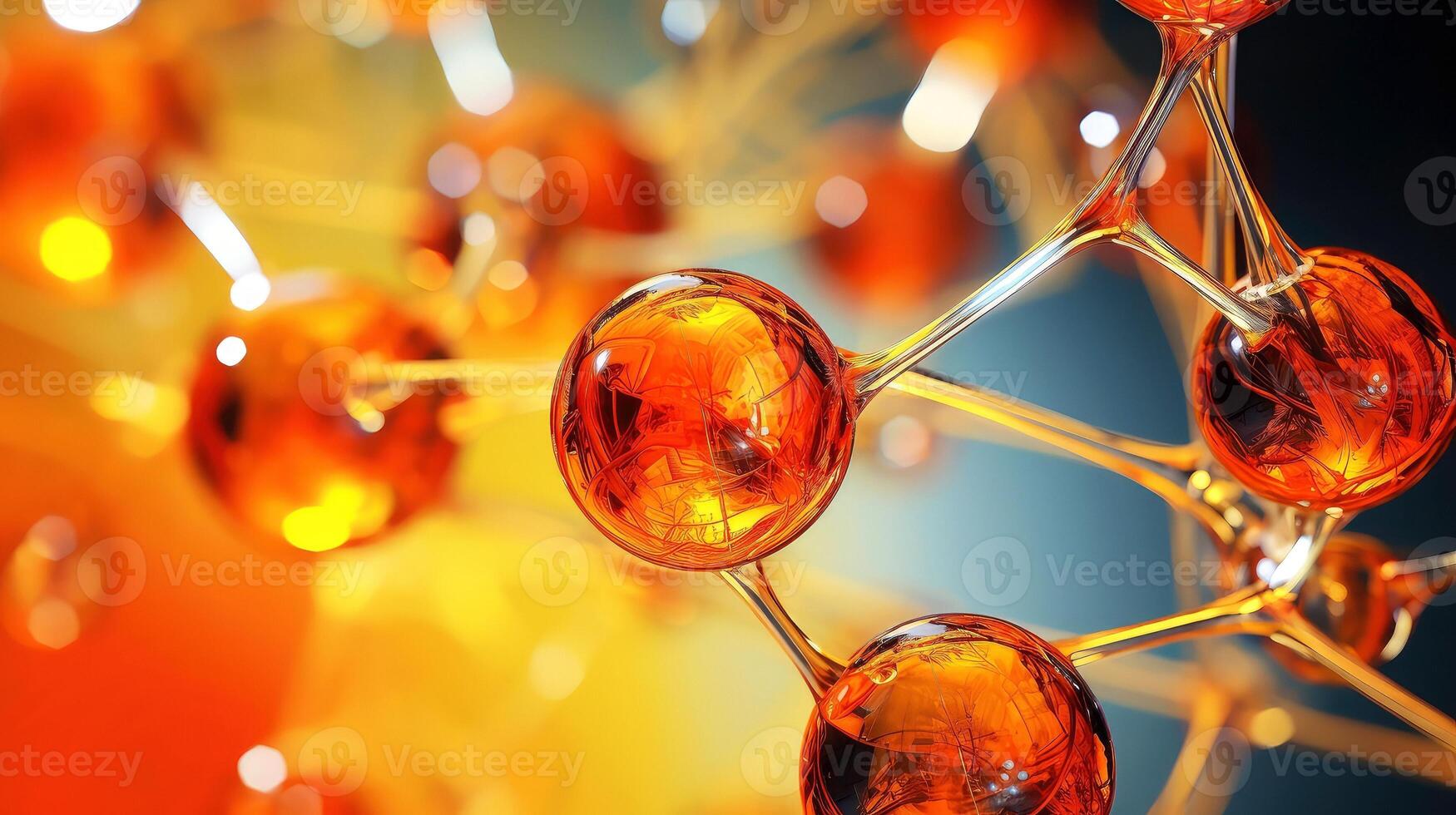 Medical studies of molecular structures. Science in the service of human. Technologies of the future in our life. molecule of medicine model, illustration photo
