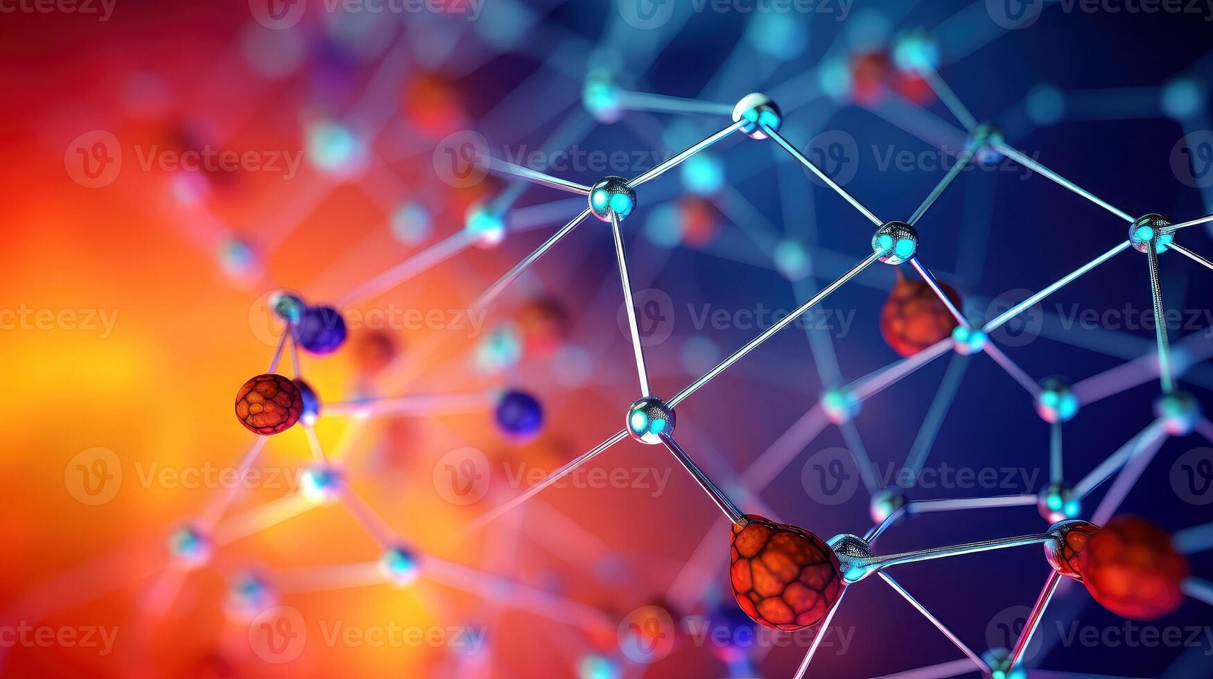 Medical studies of molecular structures. Science in the service of human. Technologies of the future in our life. molecule of medicine model, illustration photo