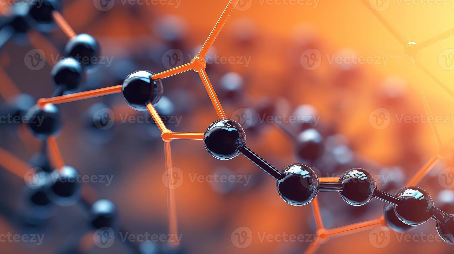 Medical studies of molecular structures. Science in the service of human. Technologies of the future in our life. molecule of medicine model, illustration photo