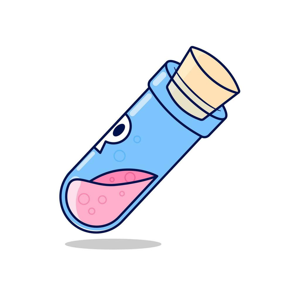 Illustration vector graphic of pink potion cartoon design style, good for asset and element design