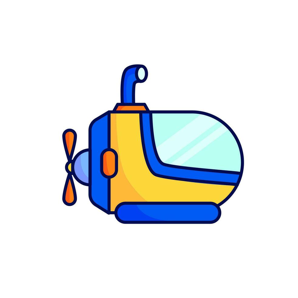 Illustration vector graphic of Submarine cartoon design style, good for asset and element design
