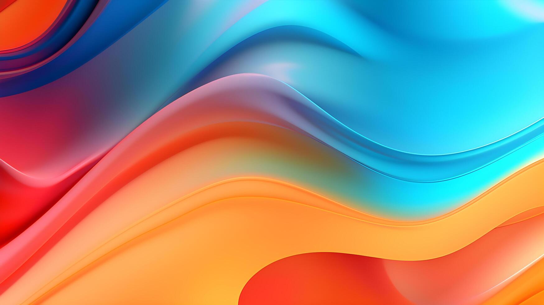 Modern colorful abstract wave Liquid shape in blue color background. Flow liquid lines design element. photo