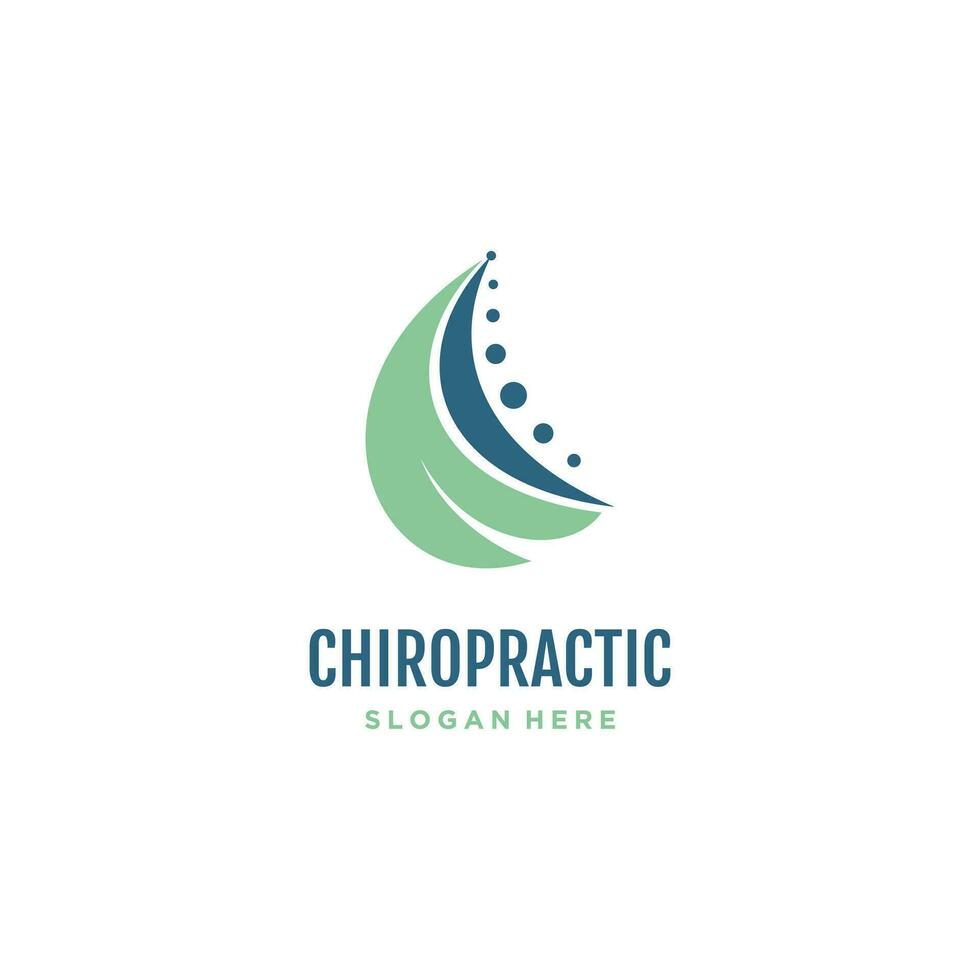 Chiropractic logo design vector unique idea concept