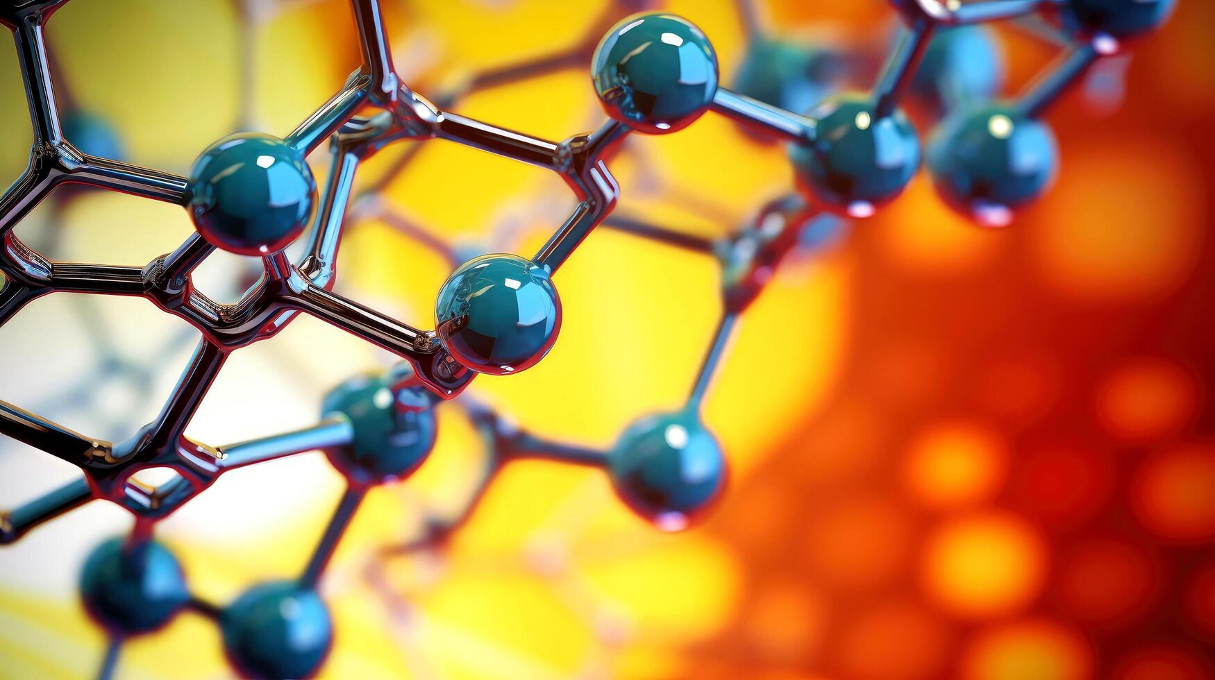 Medical studies of molecular structures. Science in the service of human. Technologies of the future in our life. molecule of medicine model, illustration photo