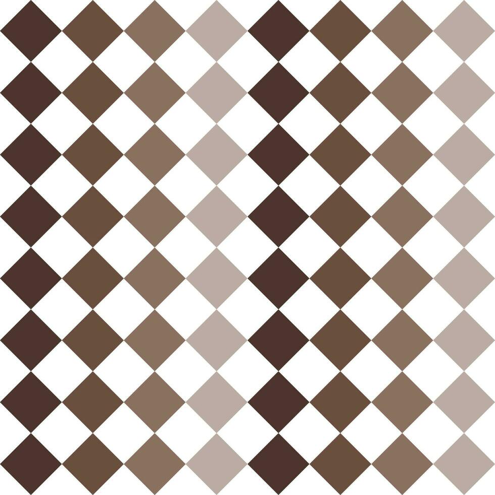 Brown checker pattern. checker seamless pattern vector. checker pattern. Decorative elements, floor tiles, wall tiles, bathroom tiles, swimming pool tiles. vector