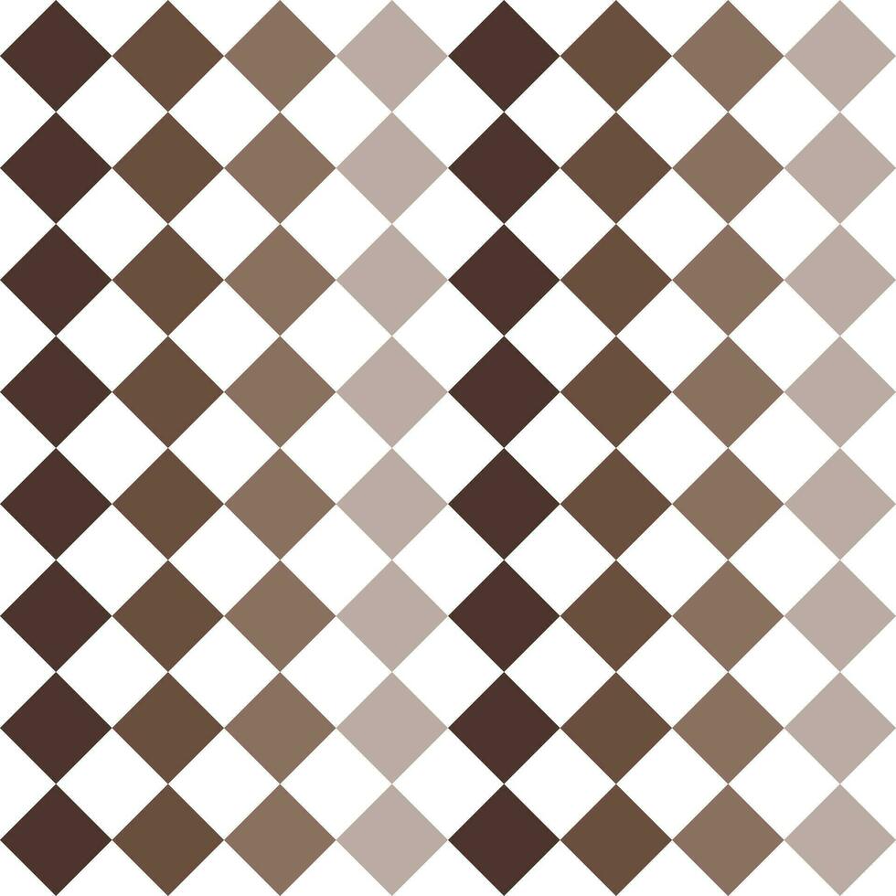 Brown checker pattern. checker seamless pattern vector. checker pattern. Decorative elements, floor tiles, wall tiles, bathroom tiles, swimming pool tiles. vector