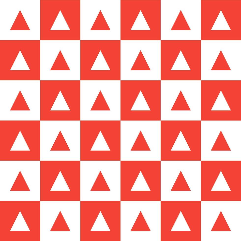 Red triangle pattern background. Triangle pattern background. Triangle background. Seamless pattern. for backdrop, decoration, Gift wrapping vector