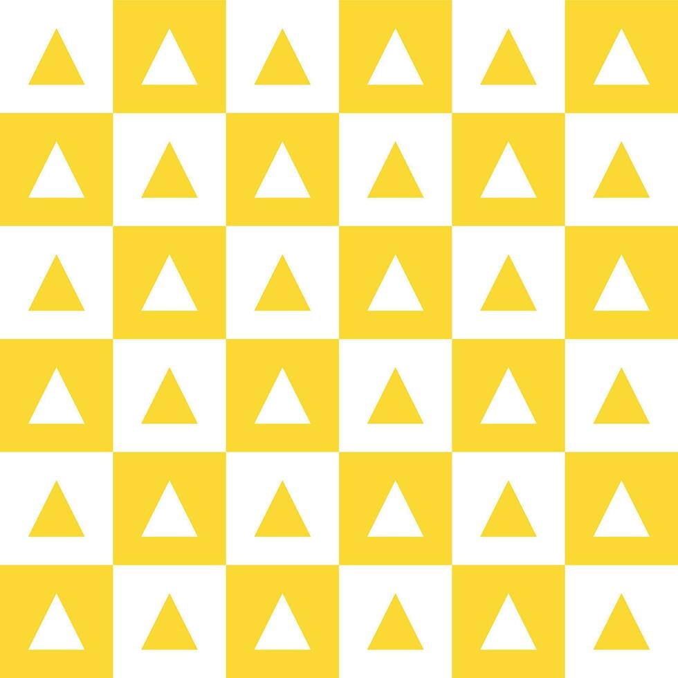 Yellow triangle pattern background. Triangle pattern background. Triangle background. Seamless pattern. for backdrop, decoration, Gift wrapping vector