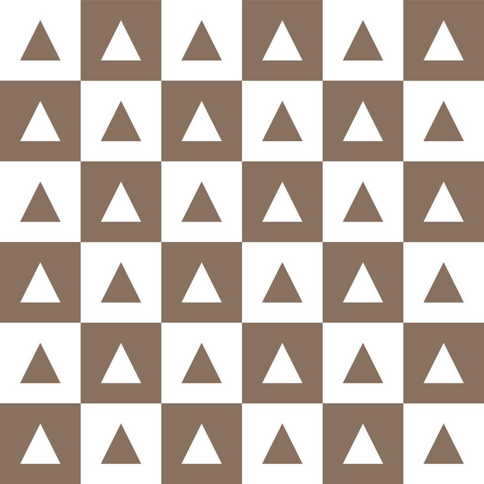 Brown triangle pattern background. Triangle pattern background. Triangle background. Seamless pattern. for backdrop, decoration, Gift wrapping vector