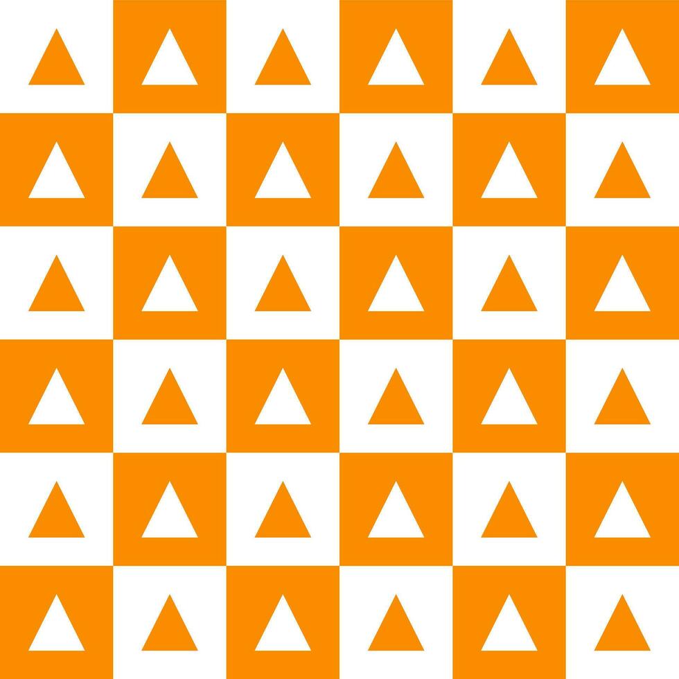 naranja triángulo modelo antecedentes. triángulo modelo antecedentes. triángulo antecedentes. sin costura modelo. para fondo, decoración, regalo envase vector