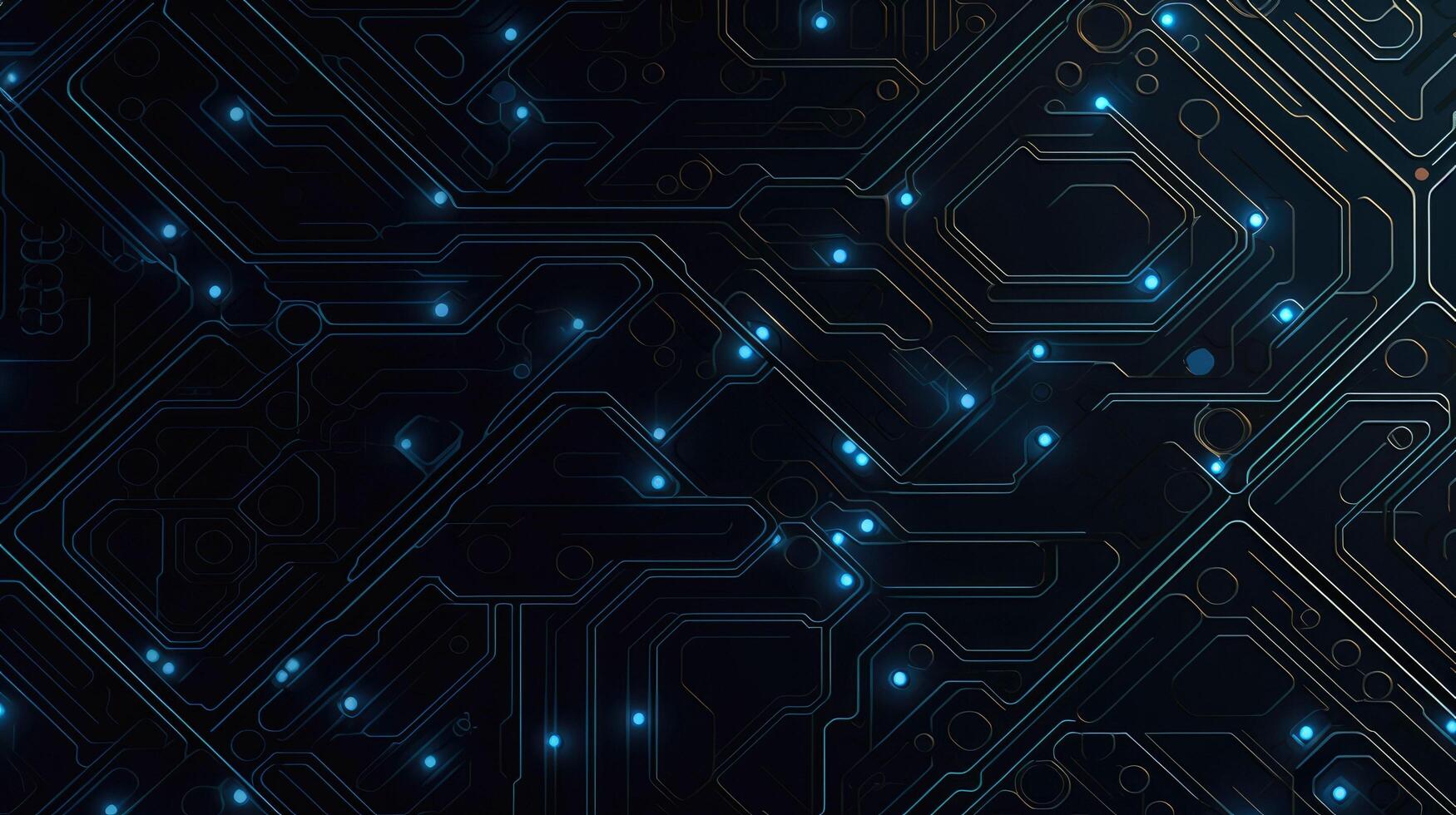 Close-up of circuit board. Electronic computer hardware technology. Motherboard digital chip. blurred concept, Generative AI illustration photo