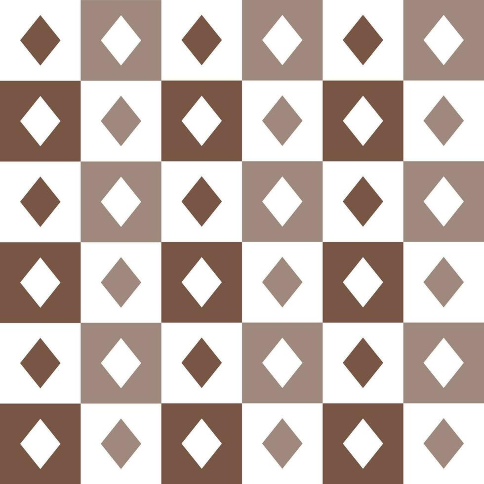 Brown diamond pattern. diamond seamless pattern vector. diamond pattern. Decorative elements, floor tiles, wall tiles, bathroom tiles, swimming pool tiles. vector