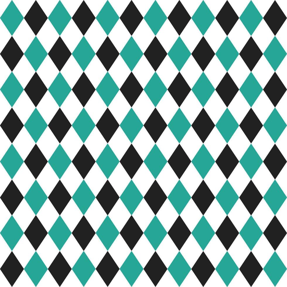 Green and black diamond pattern. diamond seamless pattern vector. diamond pattern. Decorative elements, floor tiles, wall tiles, bathroom tiles, swimming pool tiles. vector