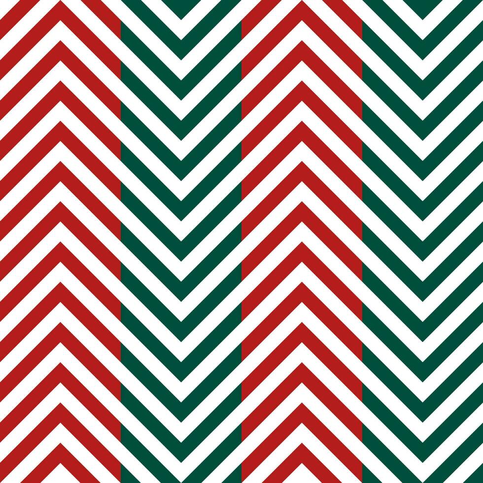 Red and green zigzag pattern. zigzag line pattern. zigzag seamless pattern. Decorative elements, clothing, paper wrapping, bathroom tiles, wall tiles, backdrop, background, Christmas decoration. vector