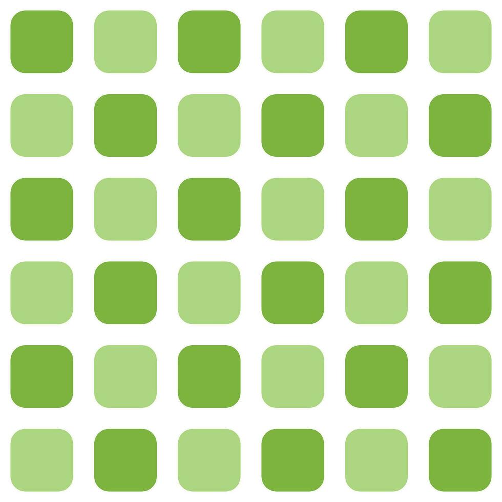 Light green rounded square pattern. Rounded square vector pattern. Seamless geometric pattern for clothing, wrapping paper, backdrop, background, gift card.