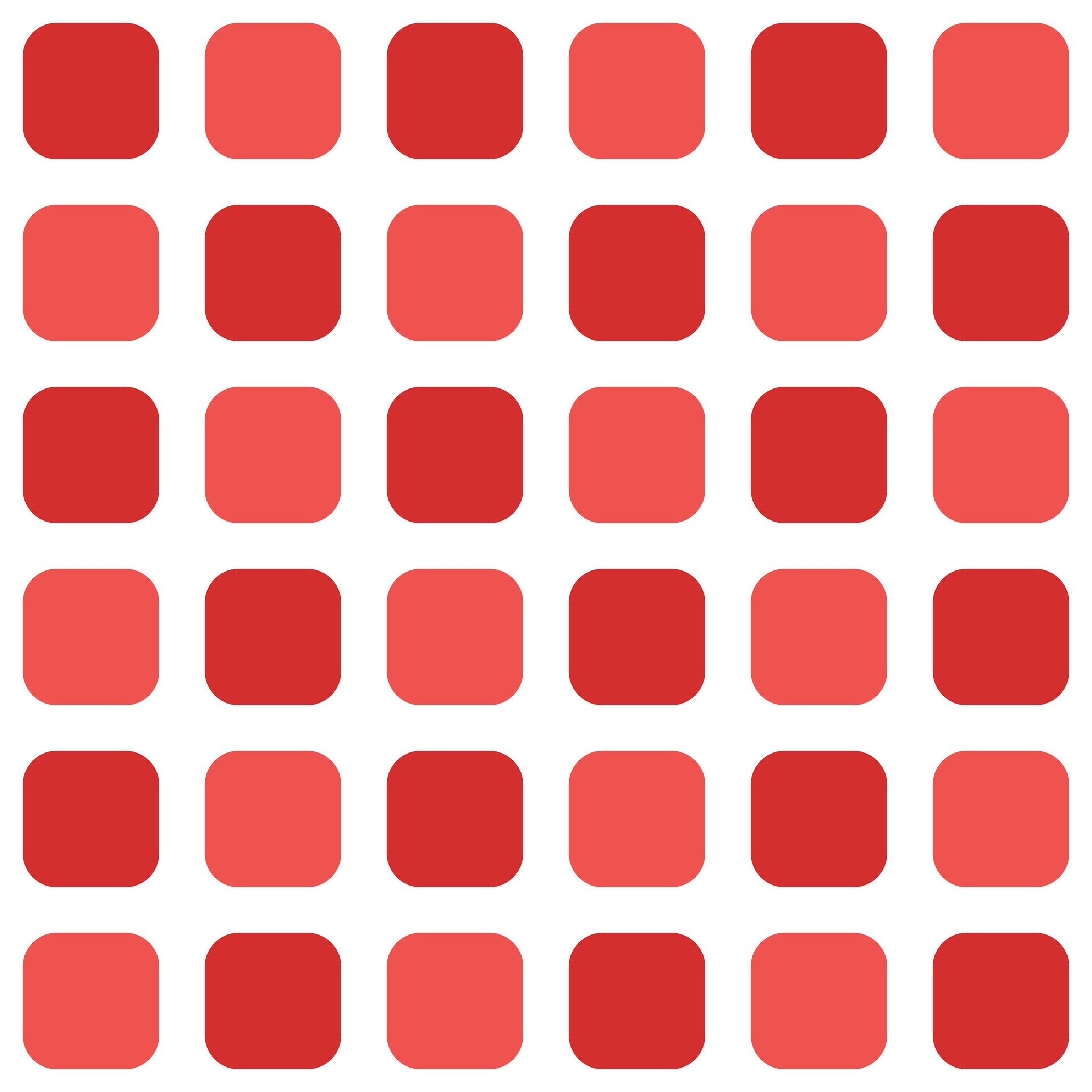 Red rounded square pattern. Rounded square vector pattern