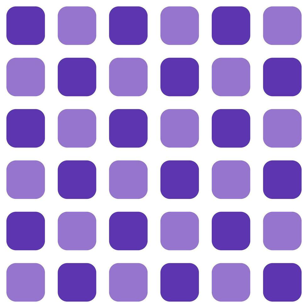 Purple rounded square pattern. Rounded square vector pattern. Seamless geometric pattern for clothing, wrapping paper, backdrop, background, gift card.