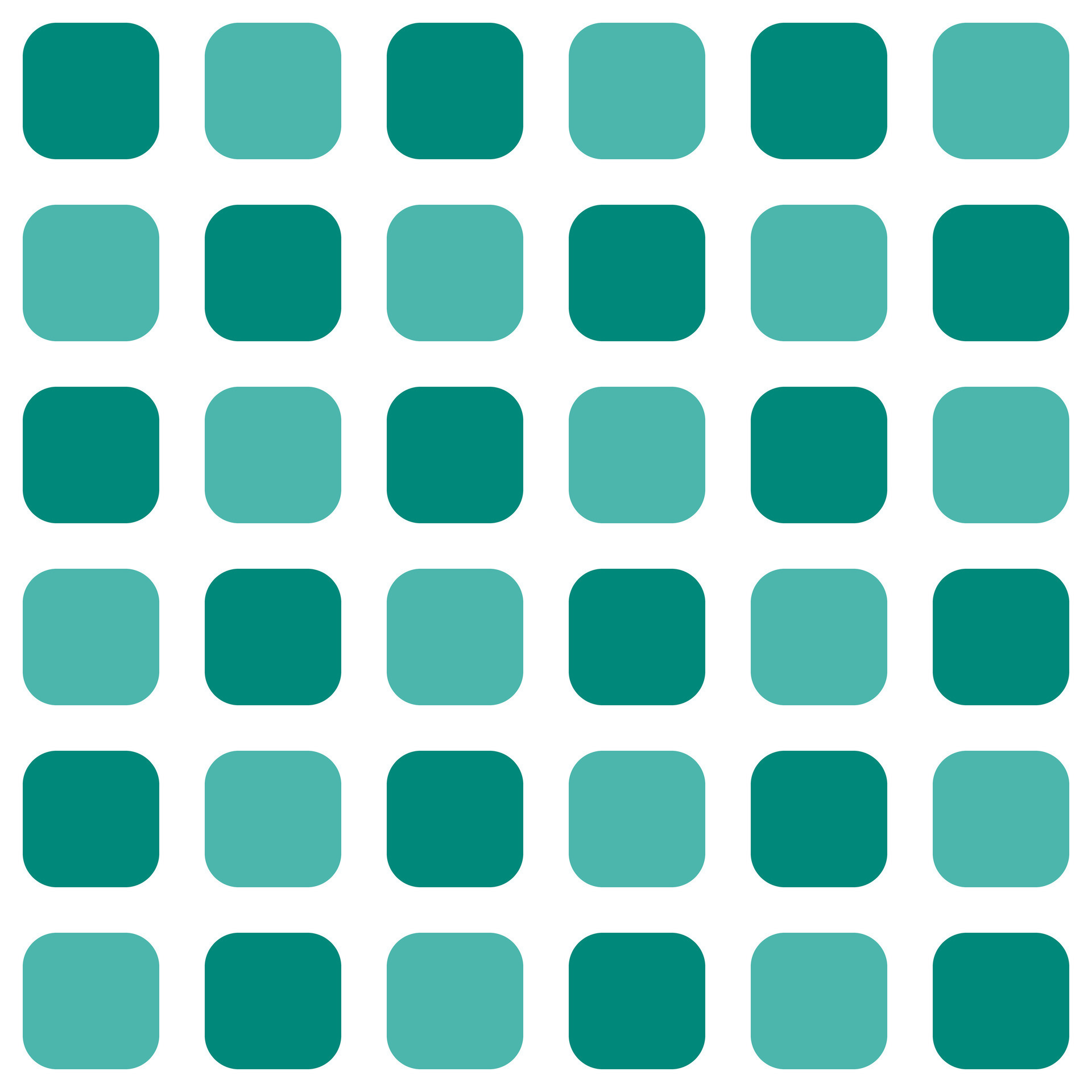 Green rounded square pattern. Rounded square vector pattern