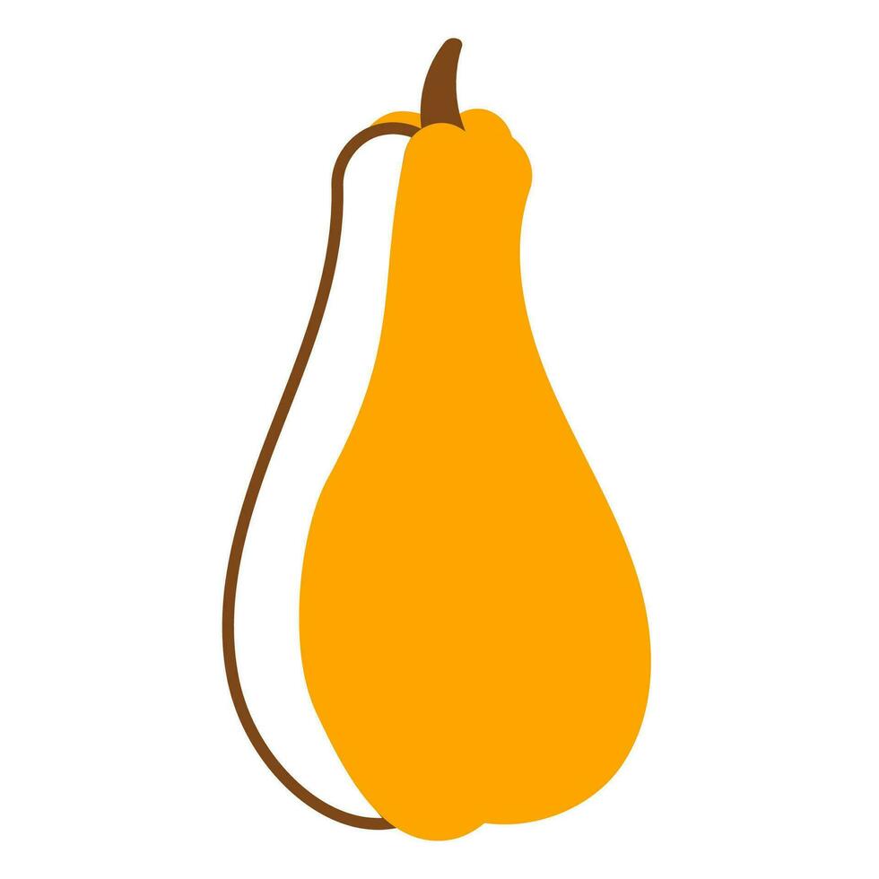 pumpkin yellow autumn food line element icon vector