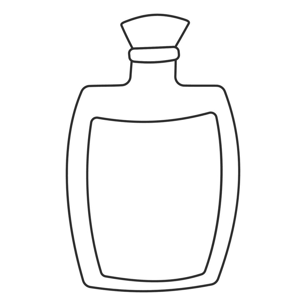 flask potion perfume jar line icon element vector