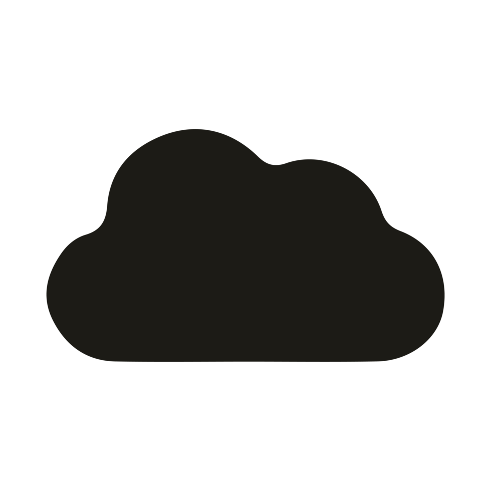 cloud black solid png