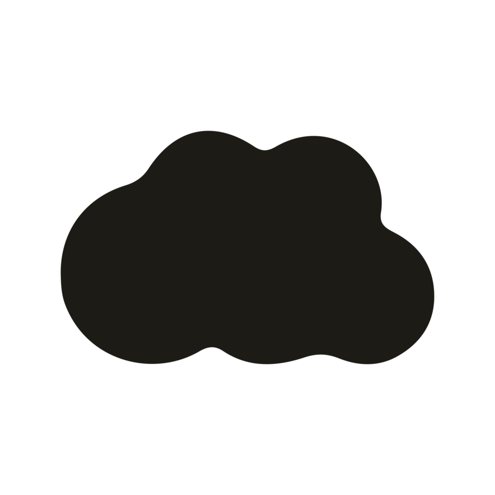 cloud black solid png