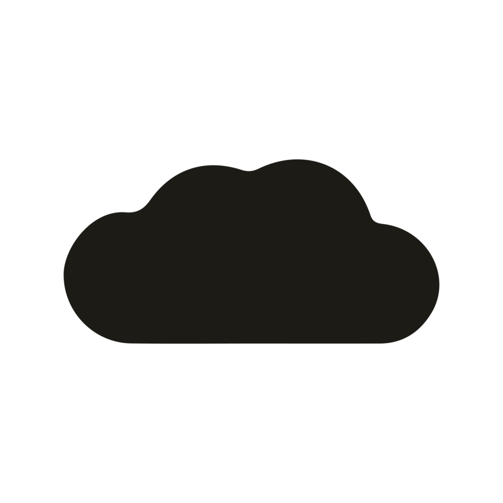 cloud black solid png