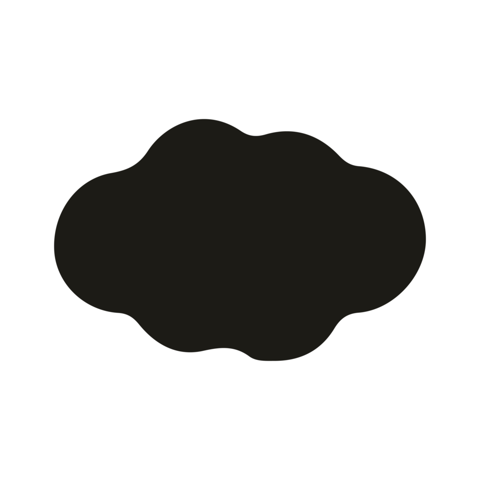cloud black solid png