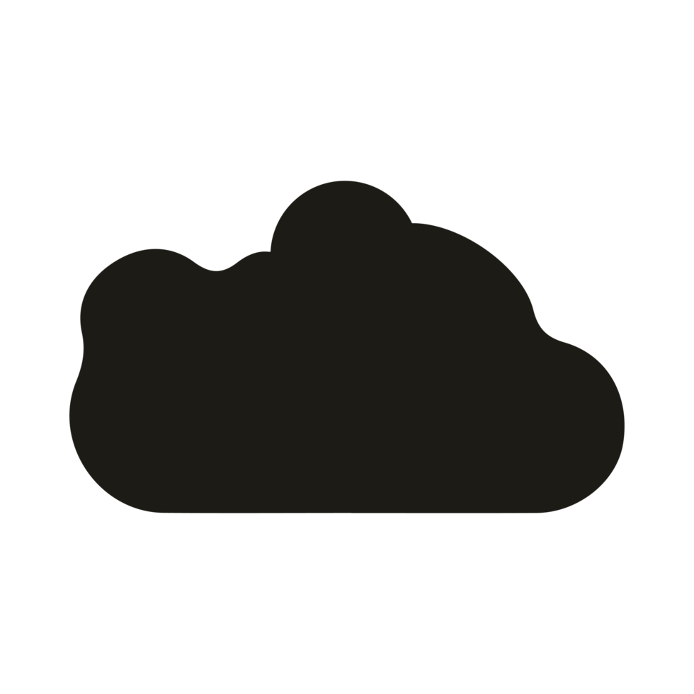 cloud black solid png