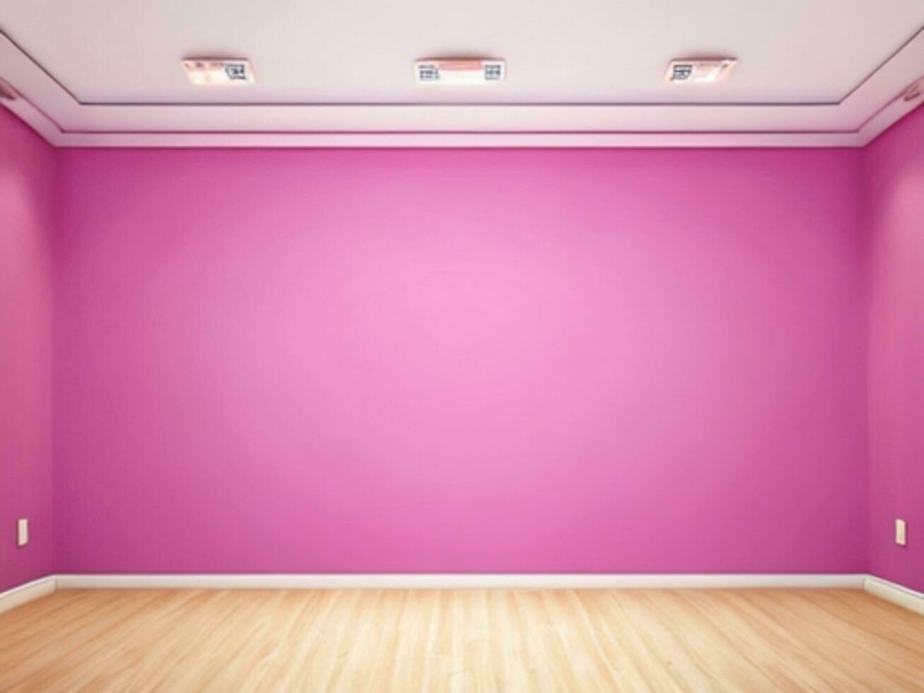 ai generativo. lujo un rosado pared vacío habitación fondo, hogar viviendo. ai generado foto