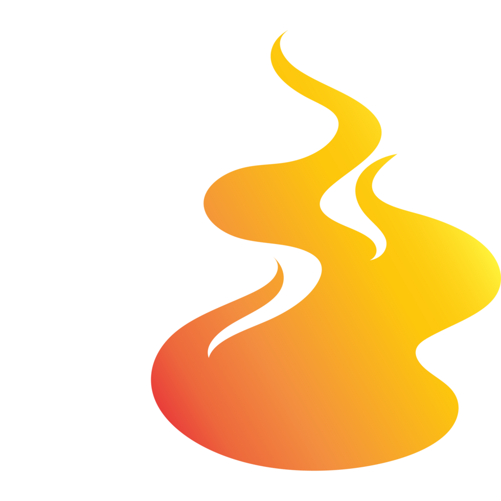 gradient orange fire flame png