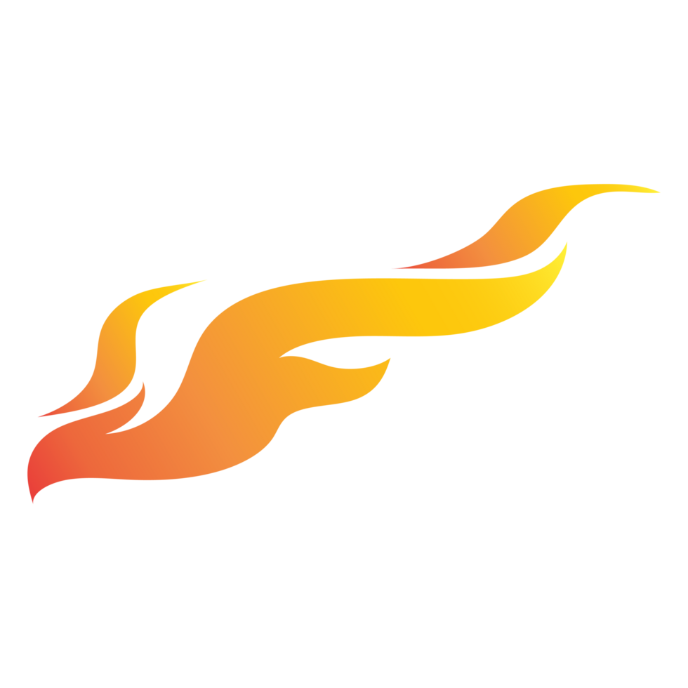 gradient orange fire flame png