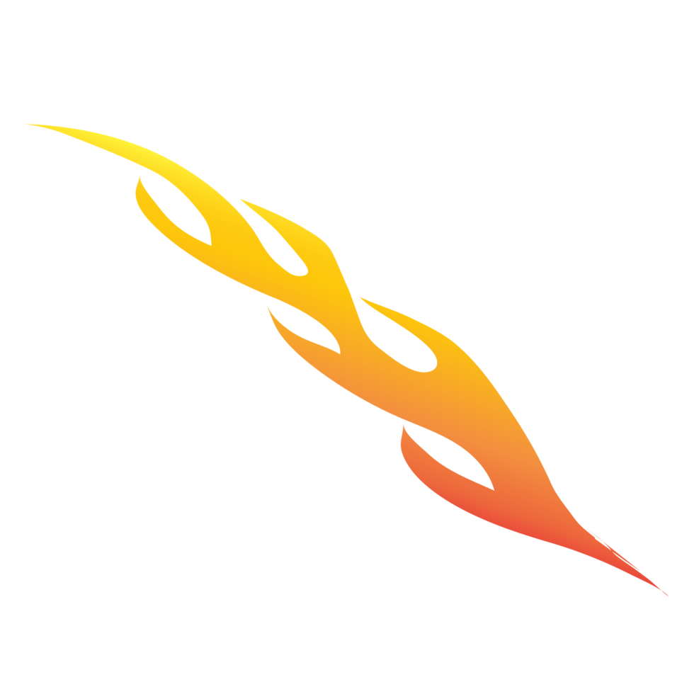 gradient orange fire flame png