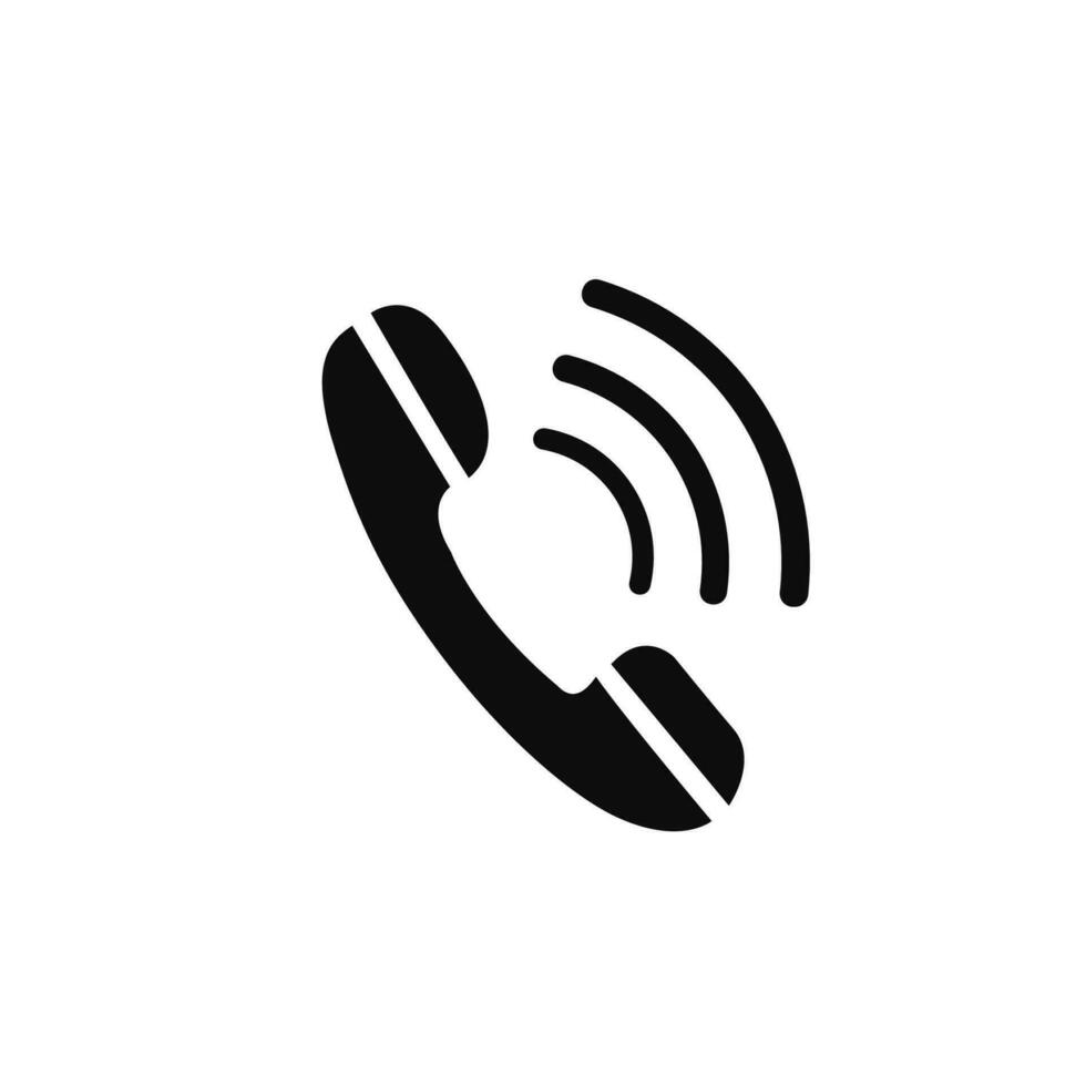 Phone call icon vector. Telephone icon symbol vector