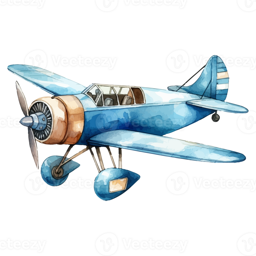 seaplane In Cartoon Style, seaplane Sticker png