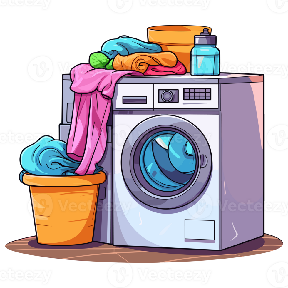 washing machine and laundry, laundry sticker 26721197 PNG
