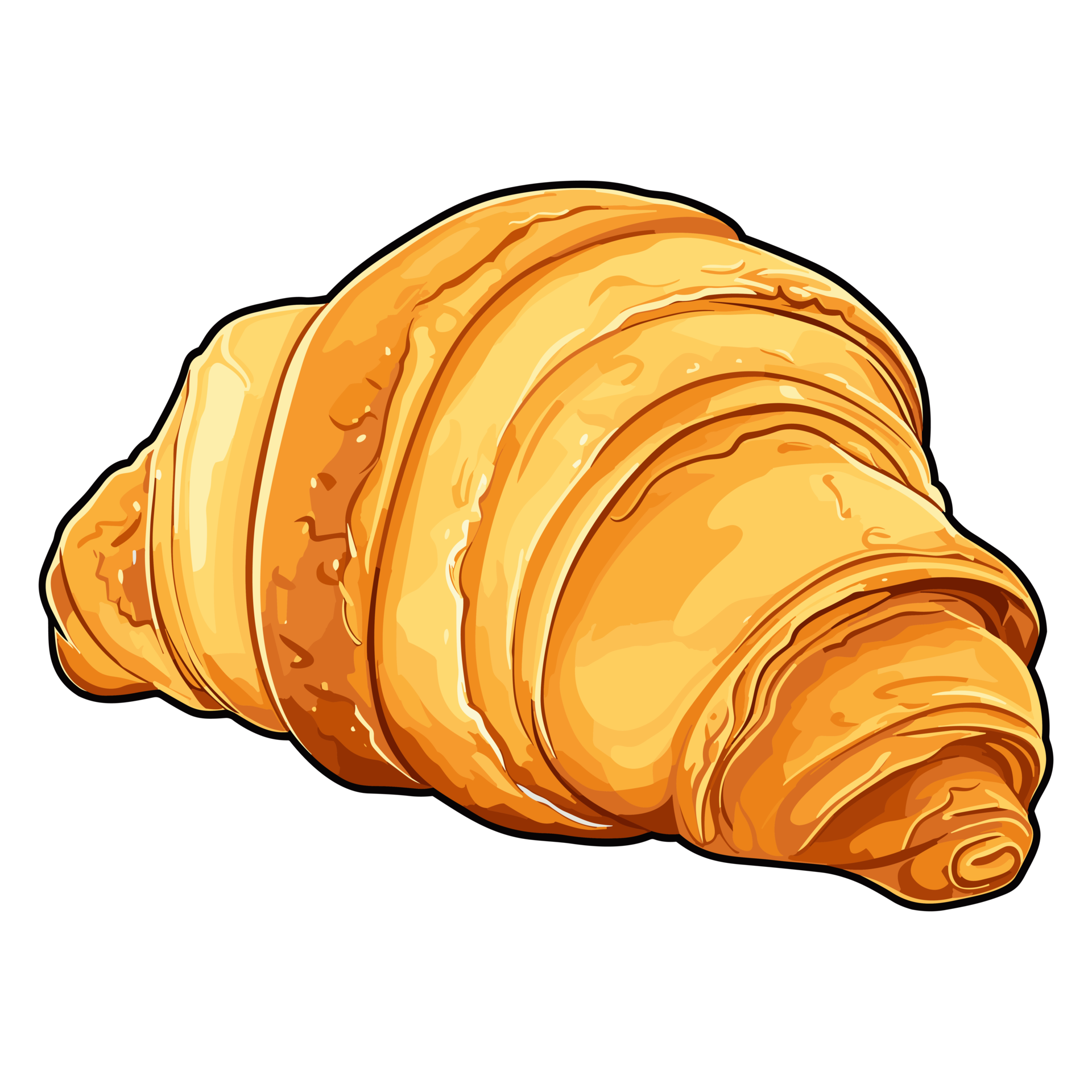 Croissant sticker Illustrations, Tasty croissants 26721273 PNG