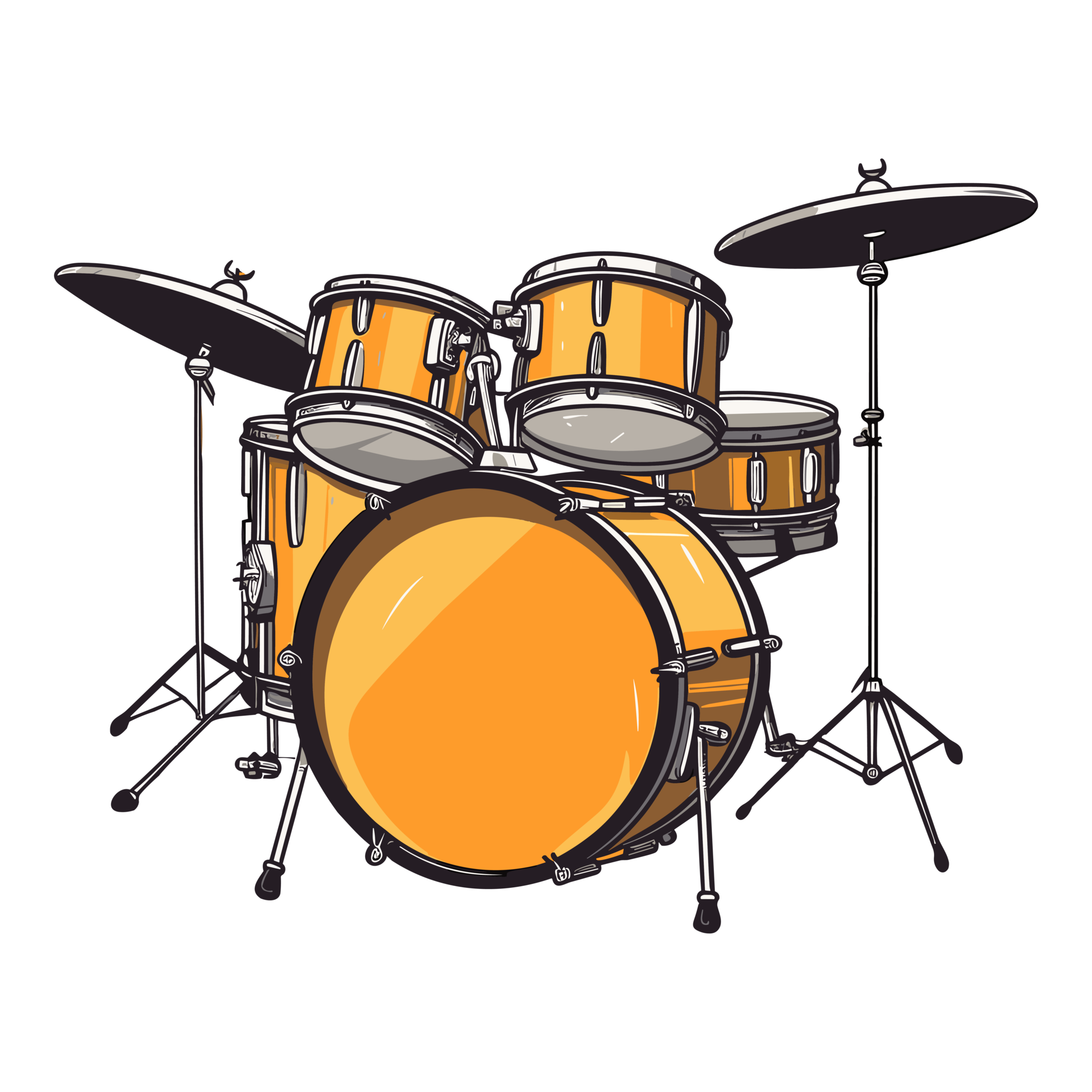 drum set kit musical instruments illustration 26721300 PNG