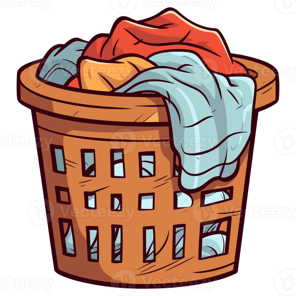 Laundry basket clean clothes cleaning chores housework, Laundry concept