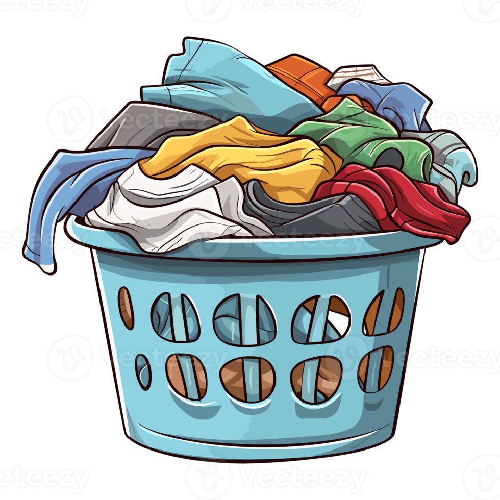 Laundry basket clean clothes cleaning chores housework, Laundry concept