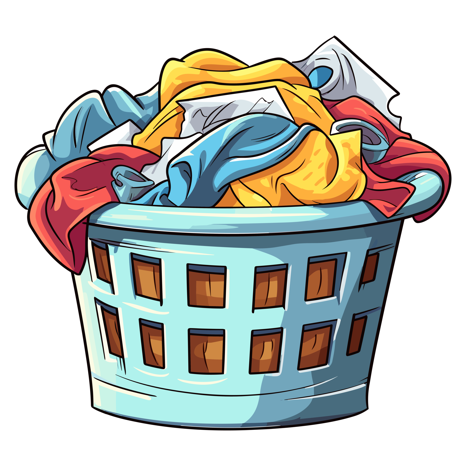 Laundry basket clean clothes cleaning chores housework, Laundry concept