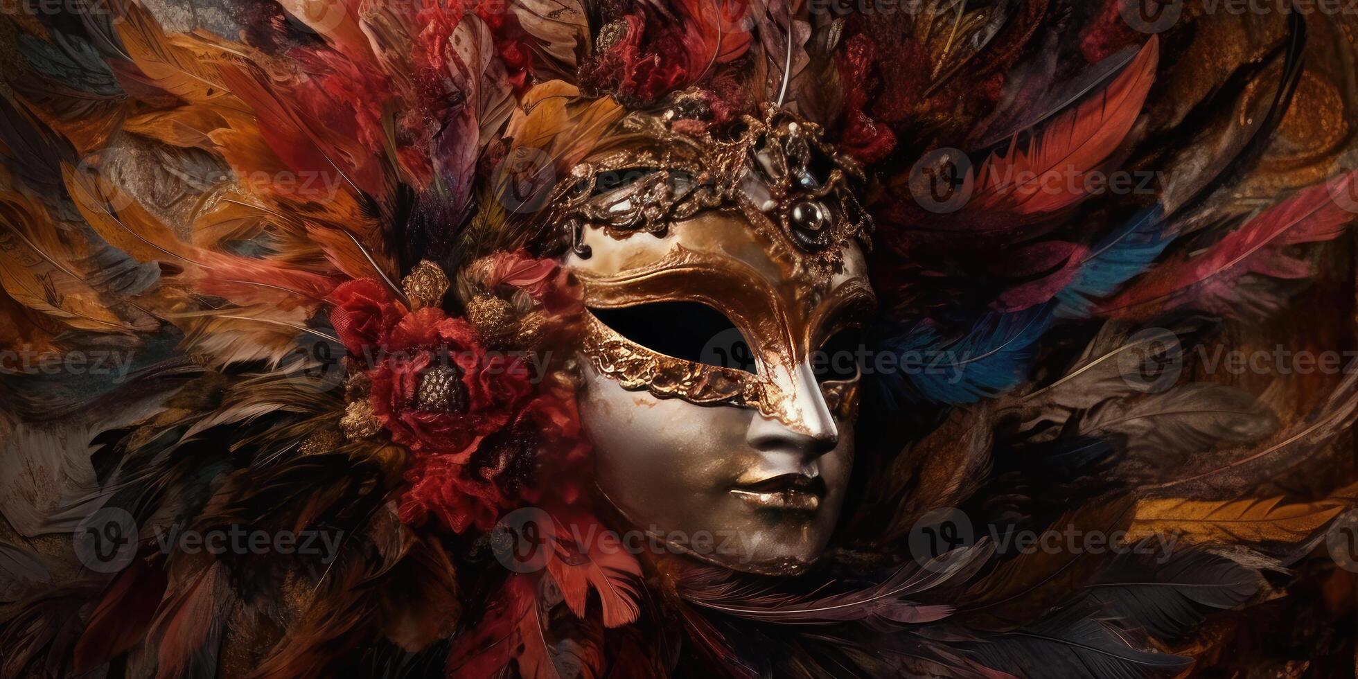 Magnificent Venetian masks. Carnival. photo